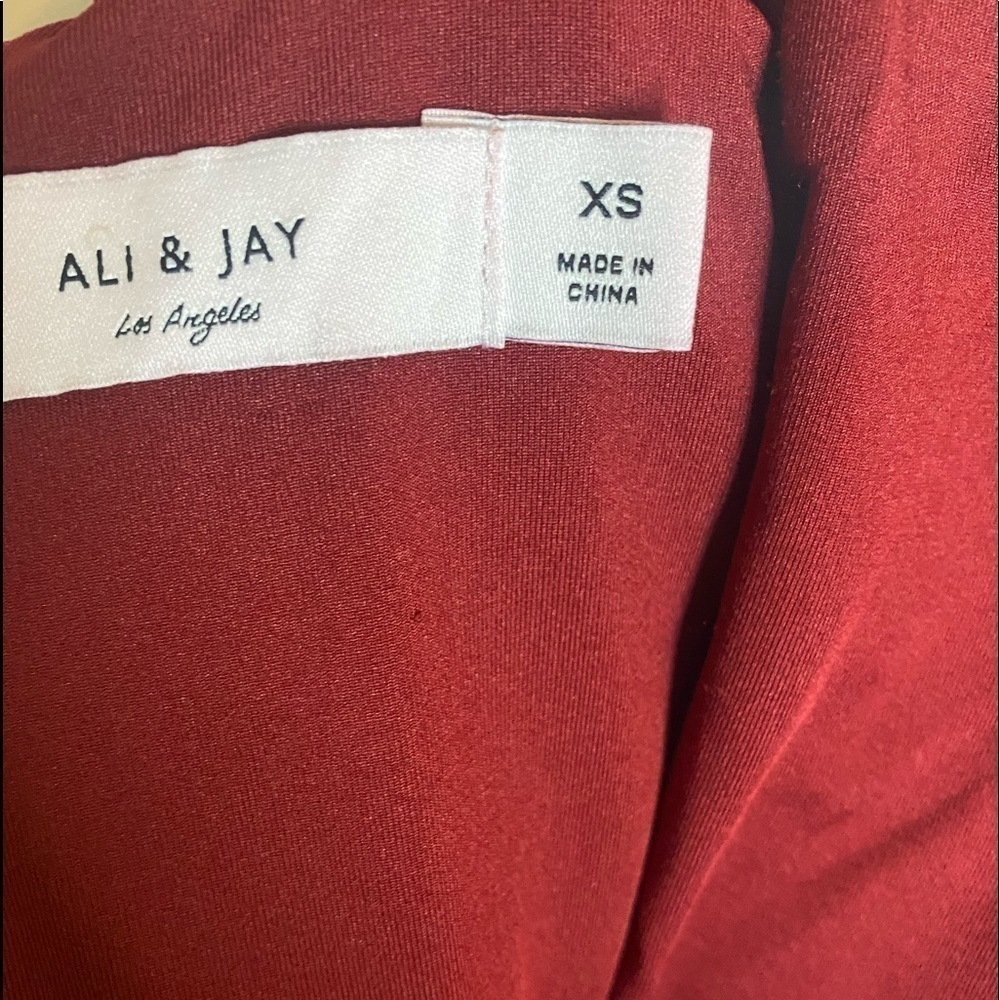 Ali& jay Burgundy bodycon dress Xs - Picture 3 of 5